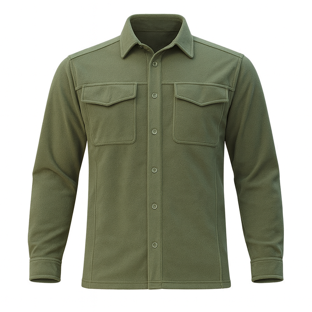 Men’s Stretch Fabric Flannel Shirt Jacket – Winter Warmth