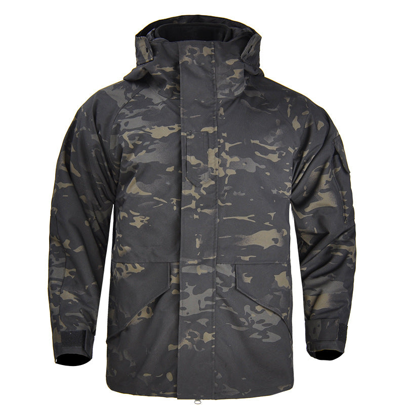 Men’s Softshell Tactical Fleece Jacket – Military Hooded Coat
