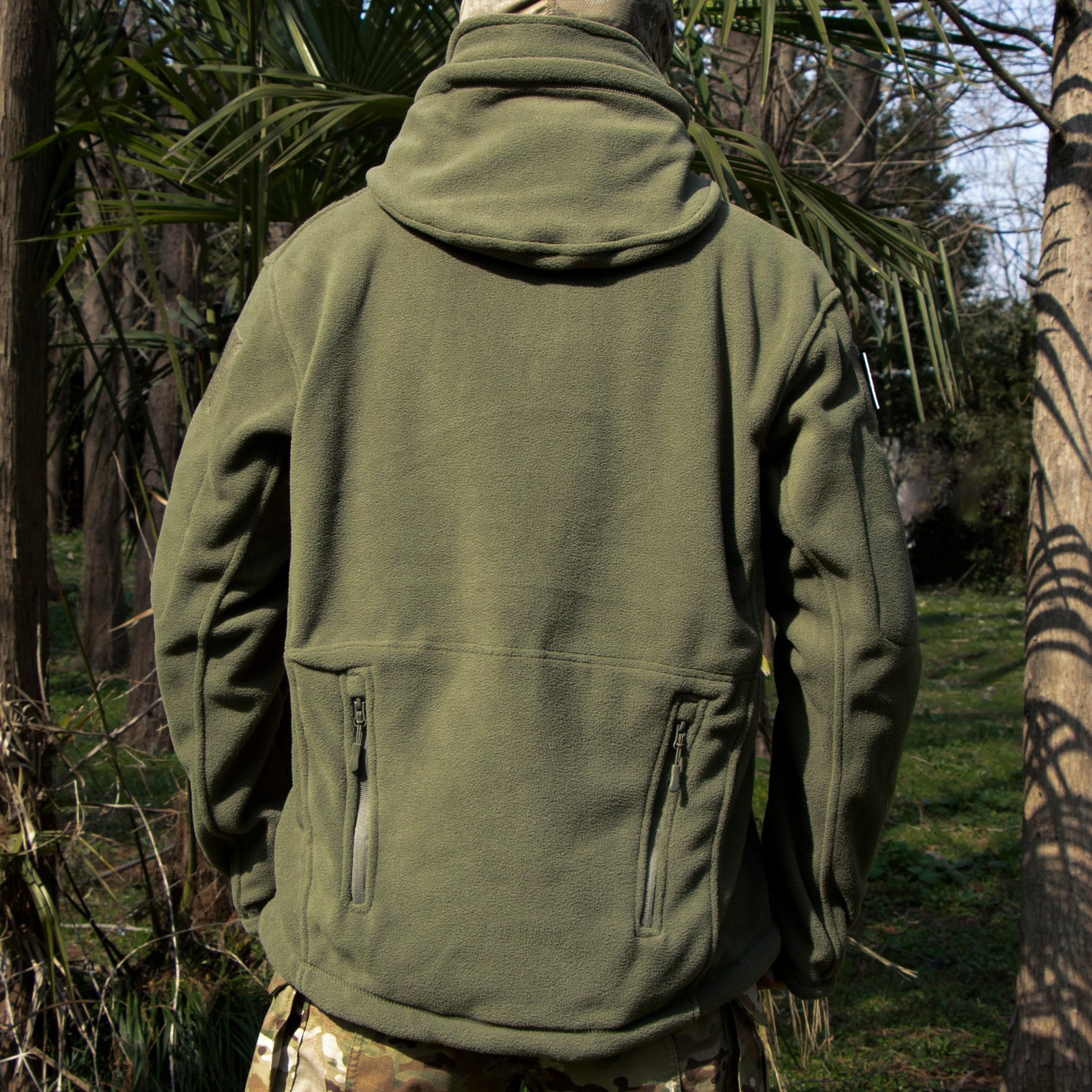 Men’s Warm Fleece Hooded Tactical Jacket – Military Style