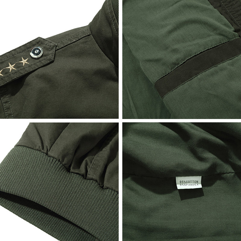 Falour Cotton Lightweight Army Winderbreaker Jacket