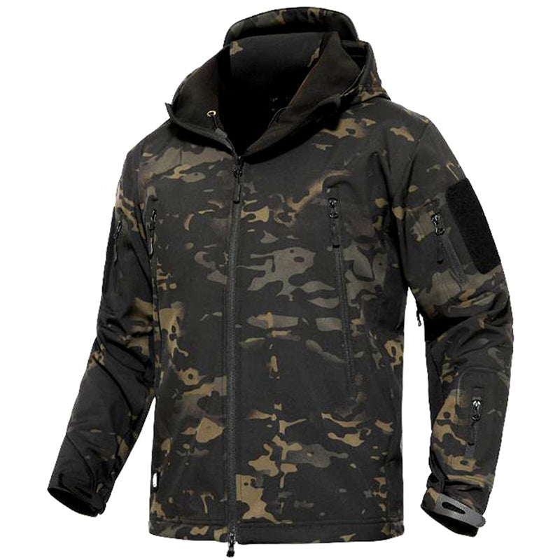 Men’s Softshell Outdoor Utility Jacket – Waterproof & Windproof
