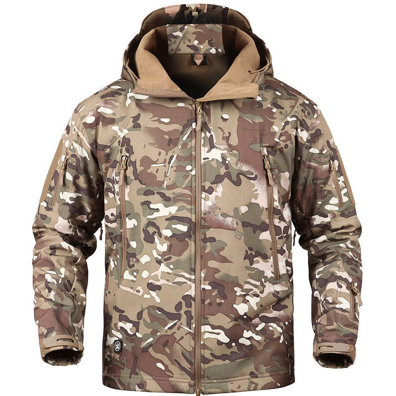 Men’s Softshell Outdoor Utility Jacket – Waterproof & Windproof