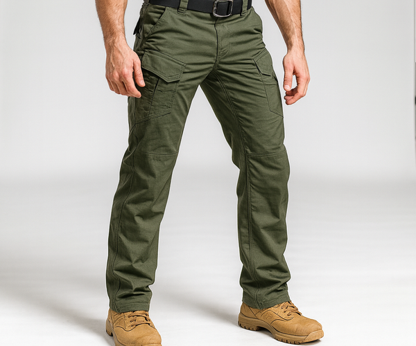 Men's Reinforced Knee Tactical Cargo Pants – Army Green – Falour