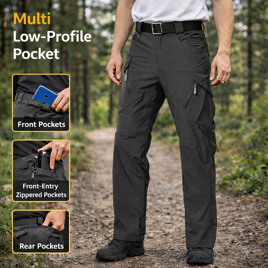 Durable Lightweight Pants with Elastic Fit and Quick-Dry Fabric