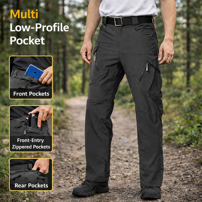 Durable Lightweight Pants with Elastic Fit and Quick-Dry Fabric