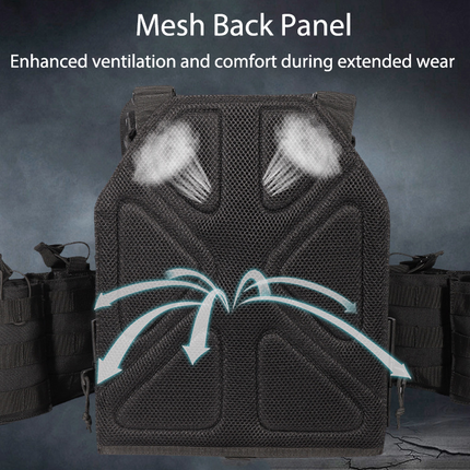 The Modular Rapid Assault Tactical Vest is a ultimate combat-ready plate carrier for all tactical situations.  The full-body MOLLE system allows you to easily add other essentials. Crafted from 1000D nylon, it offers exceptional durability, reinforced shoulder straps, and multiple patch panels for customization. 