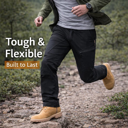 Men’s Urban Outdoor Waterproof Cargo Tactical Pants - Balck