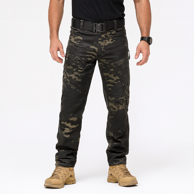 Men’s Lightweight Stretch Tactical Pants – Dark Multicam