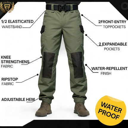 Men's Urban Cargo Pants Waterproof Ripstop Tactical Pants