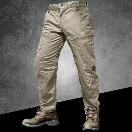 Remain dry while conquering every challenge with our Men's Urban Waterproof Ripstop Tactical Pants. These pants seamlessly combine style with exceptional waterproof protection, making them ideal for both urban exploration and outdoor adventures.