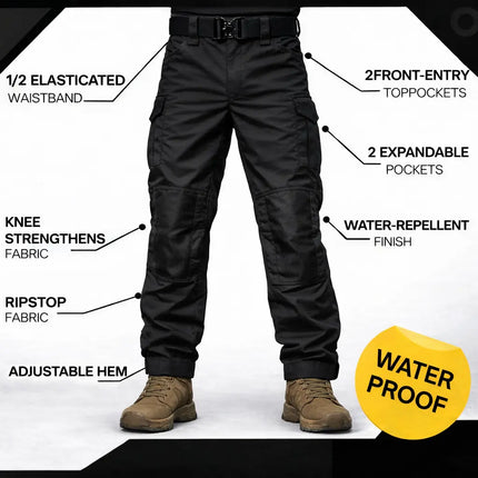 Men's Urban Cargo Outdoor Pants Waterproof Ripstop Tactical Pants