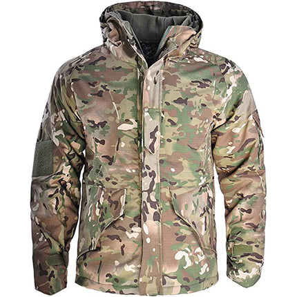 G8 Soft Shell Tactical Jacket Coat Military Fleece Hooded. This classic jacket is built to last. You'll enjoy free range of motion thanks to a bi-swing back, and drawcord at the waist, bottom, and hood offer added protection and warmth. 