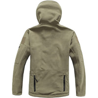Men’s Warm Fleece Hooded Tactical Jacket – Military Style