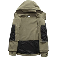 Men’s Warm Fleece Hooded Tactical Jacket – Military Style