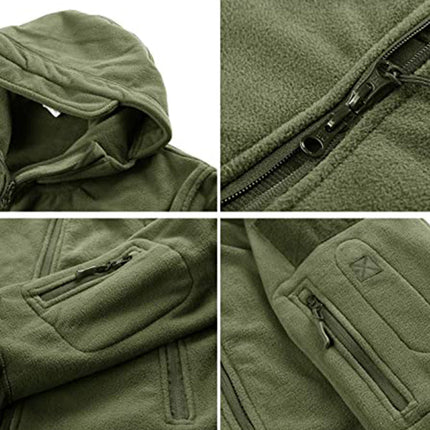 Archon Warm Fleece Hooded Tactical Military Jacket Coat