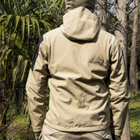 Men’s 5-in-1 Softshell Water-Resistant Tactical Outdoor Jacket
