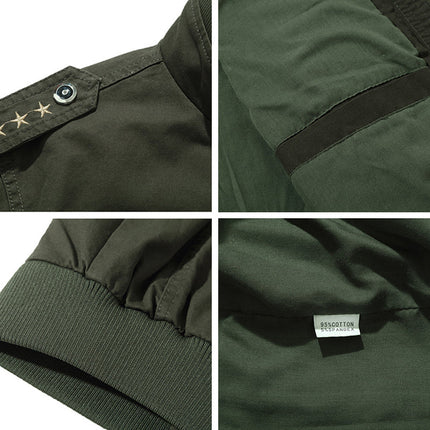 Falour Cotton Lightweight Army Winderbreaker Jacket