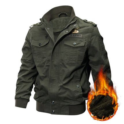 Falour Cotton Lightweight Army Winderbreaker Jacket