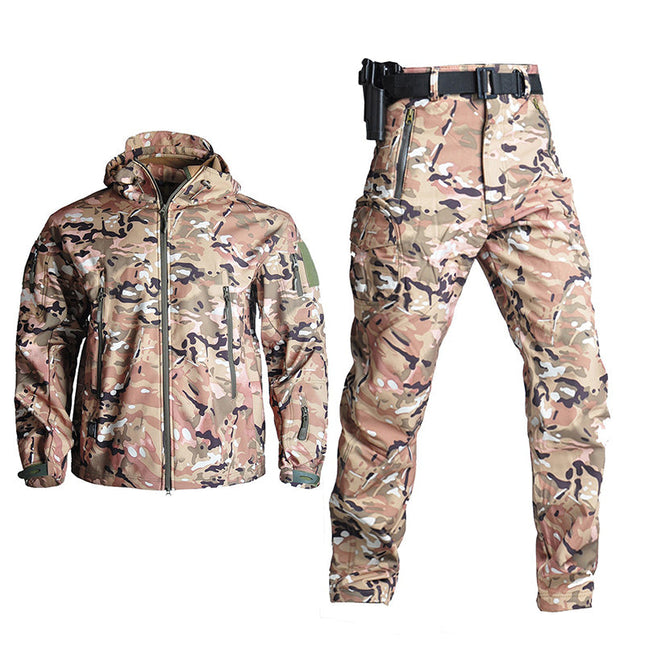  Men's Softshell Clothing Suit Waterproof Tactical Uniform. The Men's Softshell Clothing Suit is created for tactical men's pants with kinetic, law enforcement, outdoorsman, and rugged adventurers in mind.