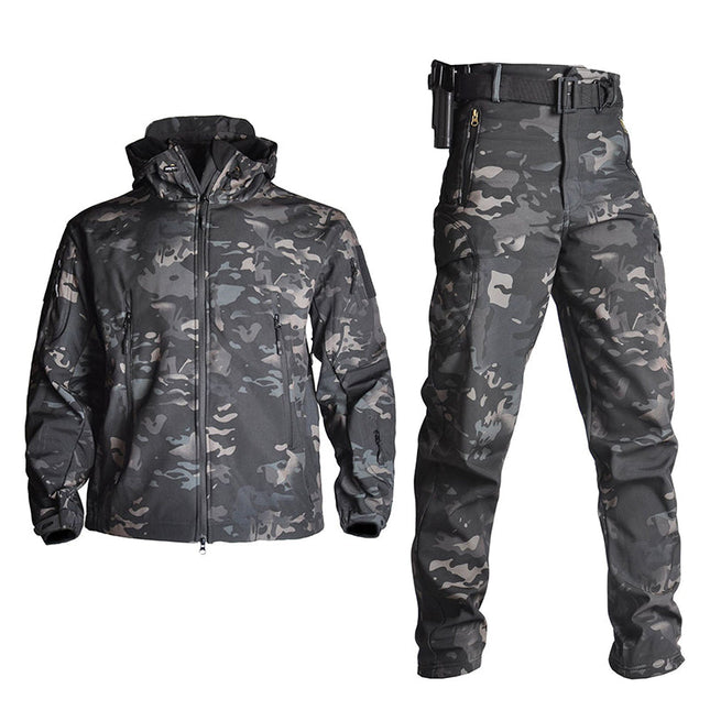  Men's Softshell Clothing Suit Waterproof Tactical Uniform. The Men's Softshell Clothing Suit is created for tactical men's pants with kinetic, law enforcement, outdoorsman, and rugged adventurers in mind.